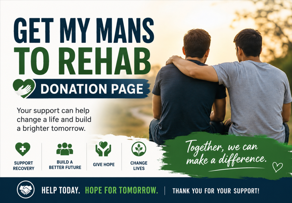 Get My Mans to Rehab Donation Page